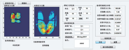 汽车座椅舒适性区间评价方法