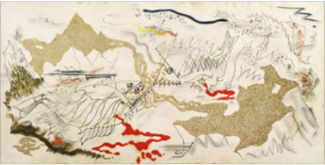 安德烈•马松《鱼之战》 1926年